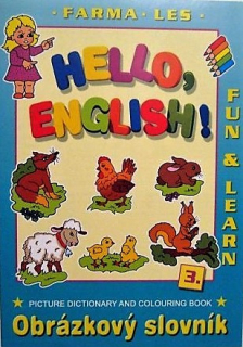 Omalovánky A4 HELLO ENGLISH! 3 farma, les