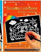 Škrábací obrázek s puntíky 17,5 x 12,5 cm