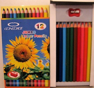 Pastelky JUMBO 12 ks + ořezávátko