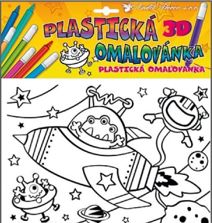 Plastická omalovánka vesmír 29x27cm