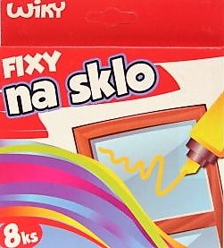 Fixy na sklo 8 barev