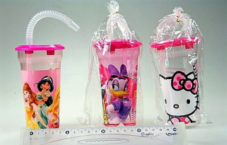 Lahev Diseny s brčkem 400 ml