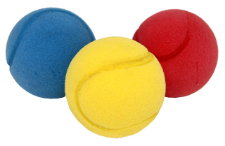 MÍČEK SOFT BAREVNÝ 2 KS V SÁČKU 7 CM