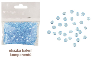 Kamínky dekorační modré 3 mm, 20 g