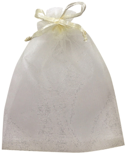 Pytlík organzový žlutý 26x35 cm  5976