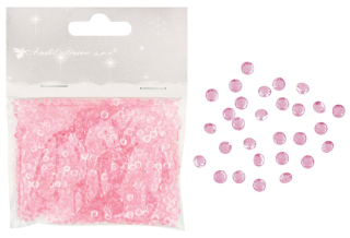 Kamínky dekorační růžové 3 mm, 20 g