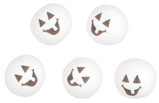 Hlava duch z buničiny 2,5 cm, 5 ks  1214