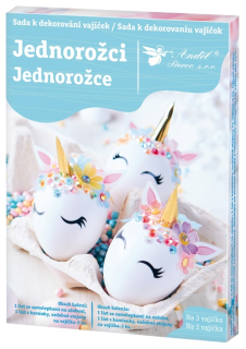Sada k dekorování vajíček - jednorožci  77377