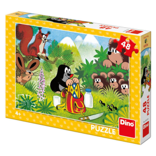 DINO PUZZLE 48 DÍLŮ KRTEK A SVAČINA 371279