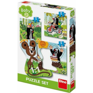 DINO KRTEK NA LOUCE BABY PUZZLE SET