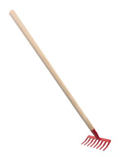 HRÁBĚ KOVOVÉ ČERVENÉ VELKÉ 80CM